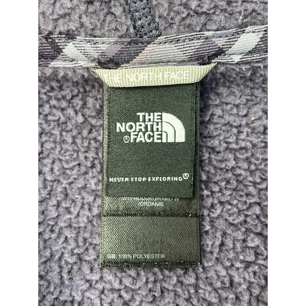 The North Face Knit Fleece Jacket Womens Lavender S Zip Front Pockets CorpCore - Picture 10 of 13